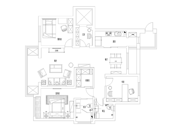 姜宇-保利五月花-133-新中式-平面圖.jpg 姜宇-保利五月花-133-新中式-平面圖.jpg