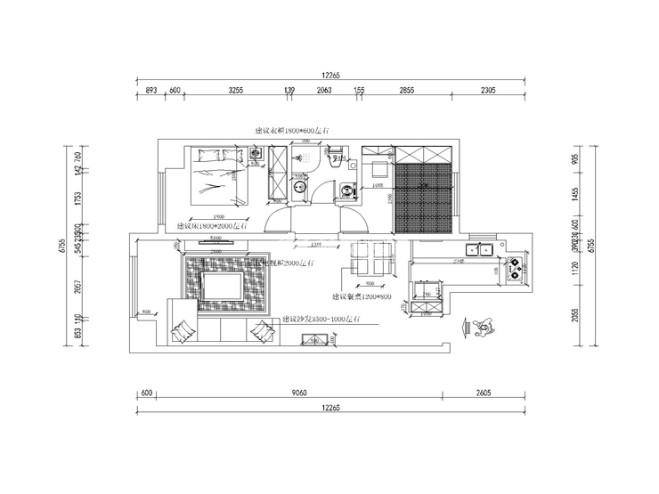 金地檀府-98平-混搭風格-平面布局圖.jpg 金地檀府-98平-混搭風格-平面布局圖.jpg