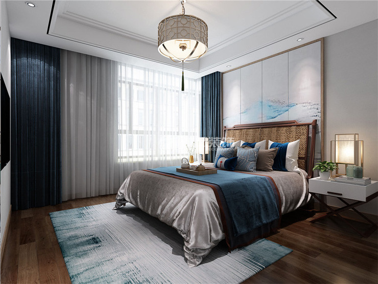 龍湖.西府原著-125平-新中式-臥室.jpg 龍湖.西府原著-125平-新中式-臥室.jpg