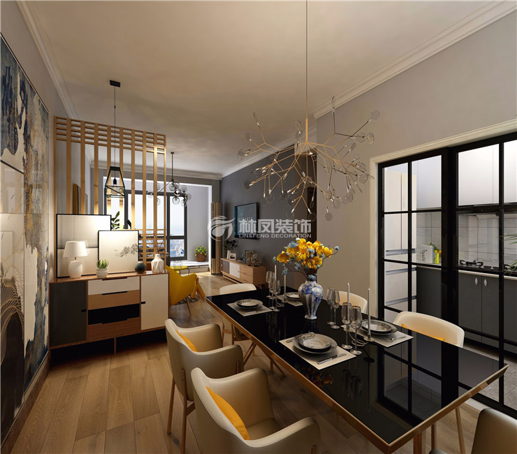 中?？党?125平-北歐風(fēng)格-客餐廳.jpg